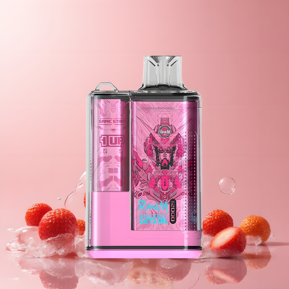RandM Fumot Crystal 12000 Puffs Disposable Vape grossister Sverige med 20ml e-Liquid 550mAh Batteri  RGB-belysning