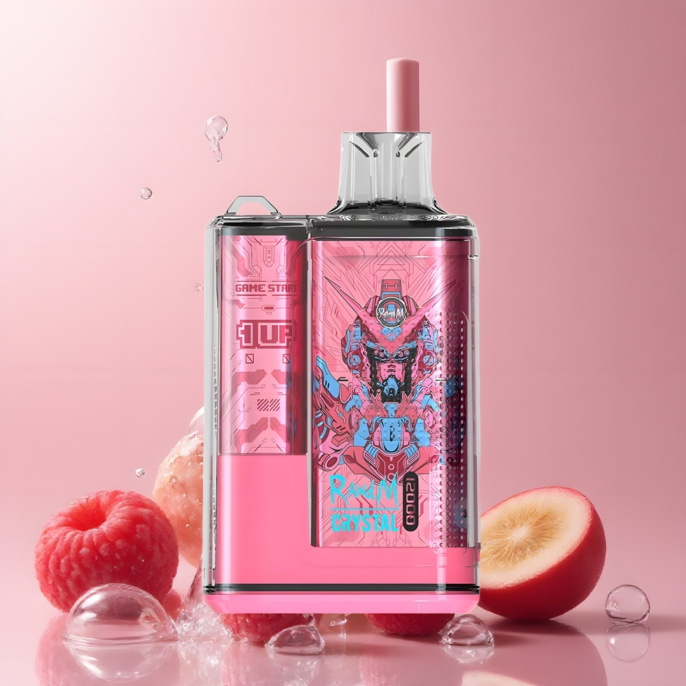 RandM Fumot Crystal 12000 Puffs Disposable Vape med RGB-belysning 20ml e-Liquid Kapacitet  Type-C Port grossister Sverige