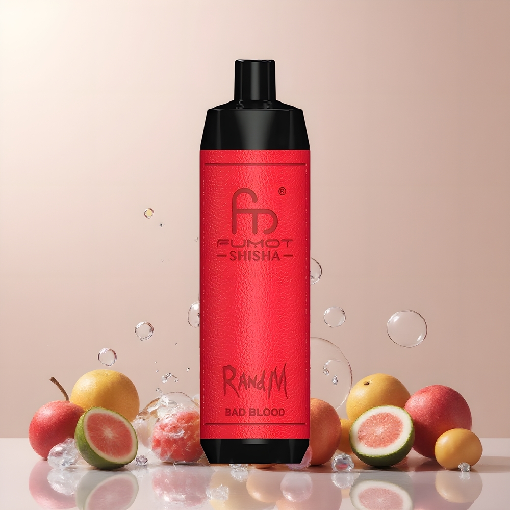 RandM Fumot Shisha 10000 Puffs Disposable Vape 18ml 850mAh 06ohm Mesh Coil Type-C Port 05 Nikotin grossister Sverige