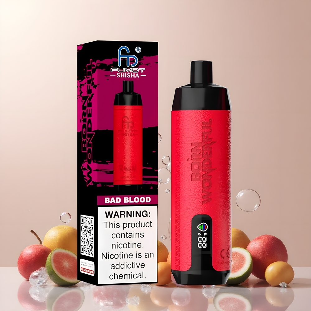RandM Fumot Shisha 10000 Puffs Disposable Vape 18ml 850mAh 06ohm Mesh Coil Type-C Port 05 Nikotin grossister Sverige