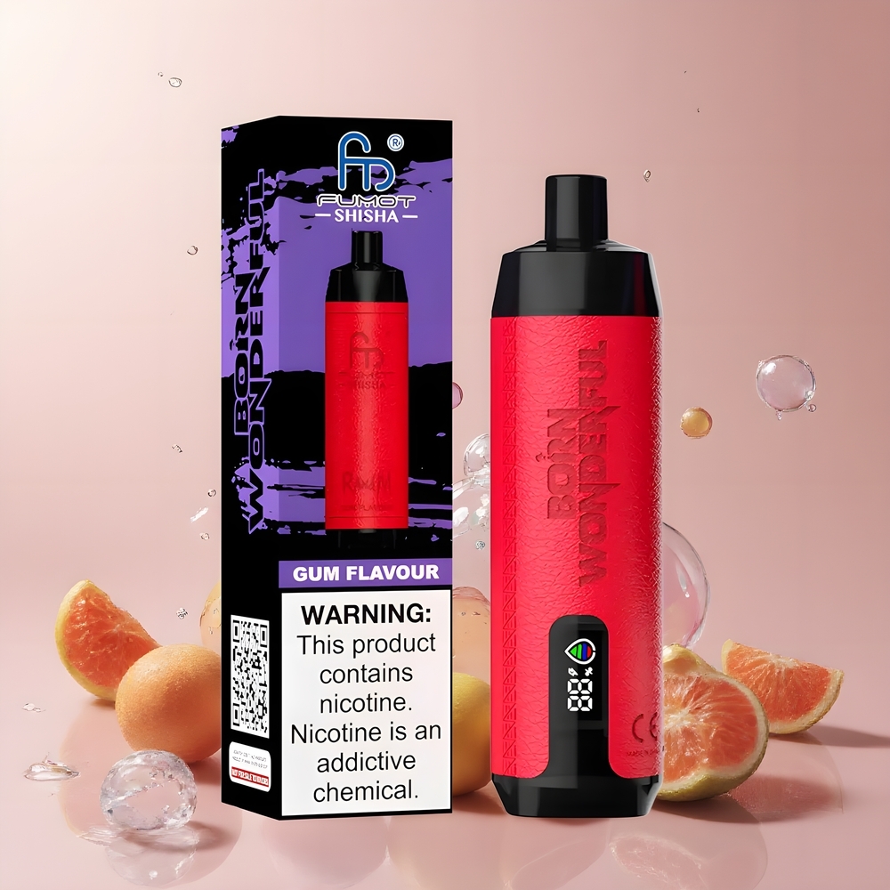 RandM Fumot Shisha 10000 Puffs Disposable Vape Grossister Sverige med 18ml Prefilled E-liquid 850 mAh Battery  Type-C Port