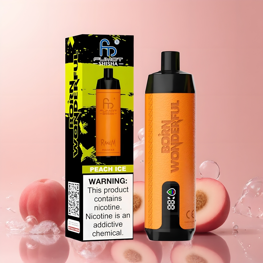 RandM Fumot Shisha 10000 Puffs Disposable Vape grossister Sverige med 18ml Prefilled e-liquid 850 mAh Battery  Type-C Port