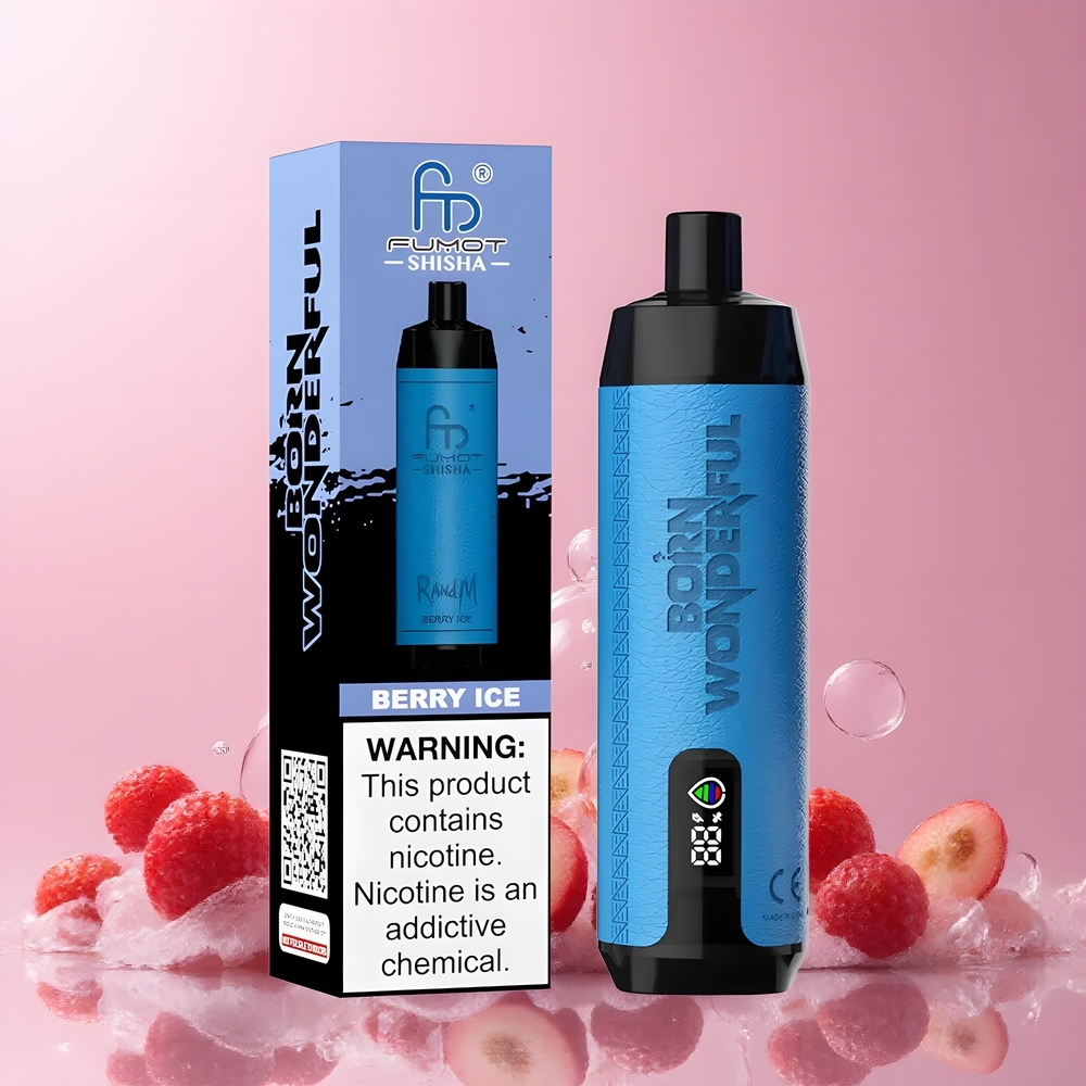 RandM Fumot Shisha 10000 Puffs Disposable Vape med LED-indikator 18ml e-vätska  850 mAh batteri - Grossister Sverige