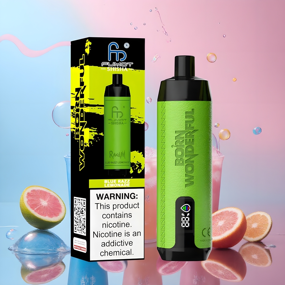 RandM Fumot Shisha 10000 Puffs Disposable Vape med LED-indikator 18ml e-vätska  850 mAh-batteri grossister Sverige