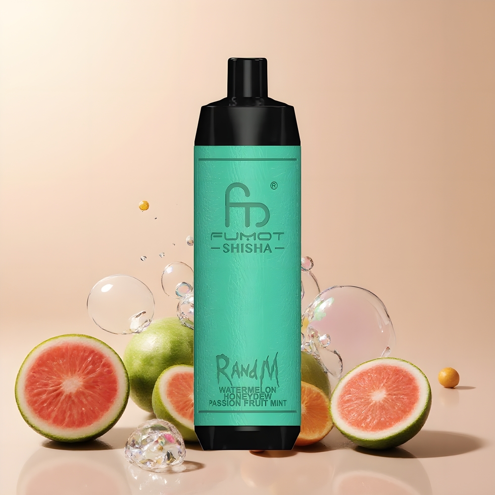 RandM Fumot Shisha 10000 Puffs Disposable Vape med LED-indikator 18ml e-vätska  850 mAh batteri grossister Sverige