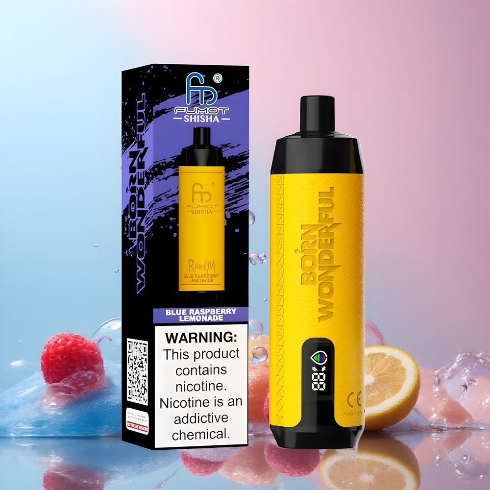 RandM Fumot Shisha 10000 Puffs Disposable Vape – 18ml E-liquid 850 mAh Batteri Type-C Port grossister Sverige