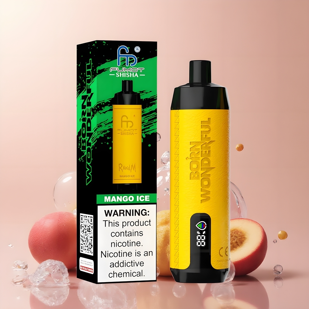RandM Fumot Shisha 10000 Puffs Grossister Sverige – 18ml E-Liquid 850 mAh Type-C 06ohm Mesh Coil