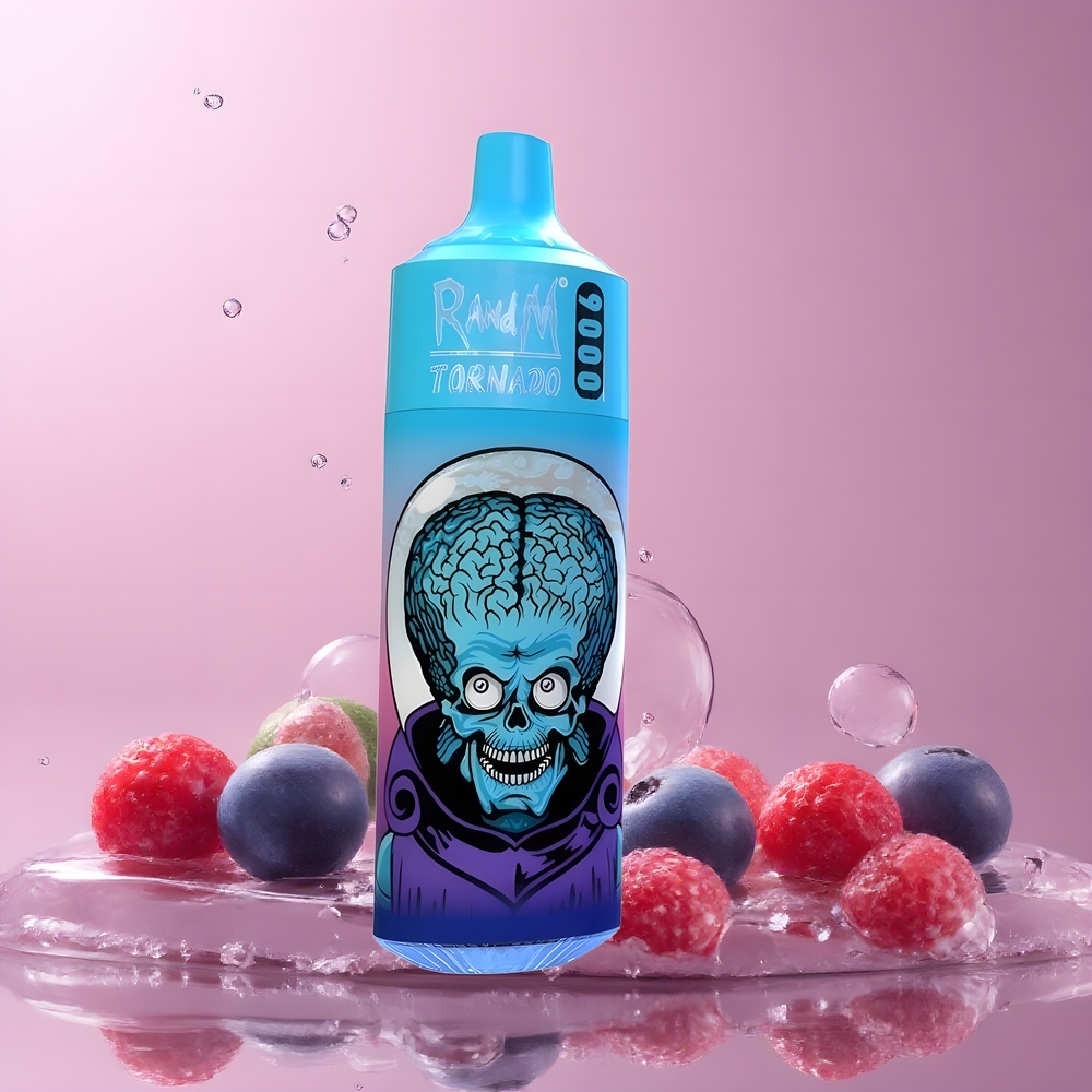 RandM Tornado 9000 Puffs Grossister Sverige med 18 mL E-vätska 850 mAh Batteri och Mesh Coil
