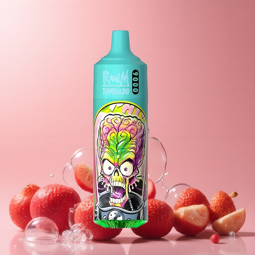 RandM Tornado 9000 Puffs grossister Sverige med 18 mL E-liquid Mesh Coil  RGB Display – 54 Smaker