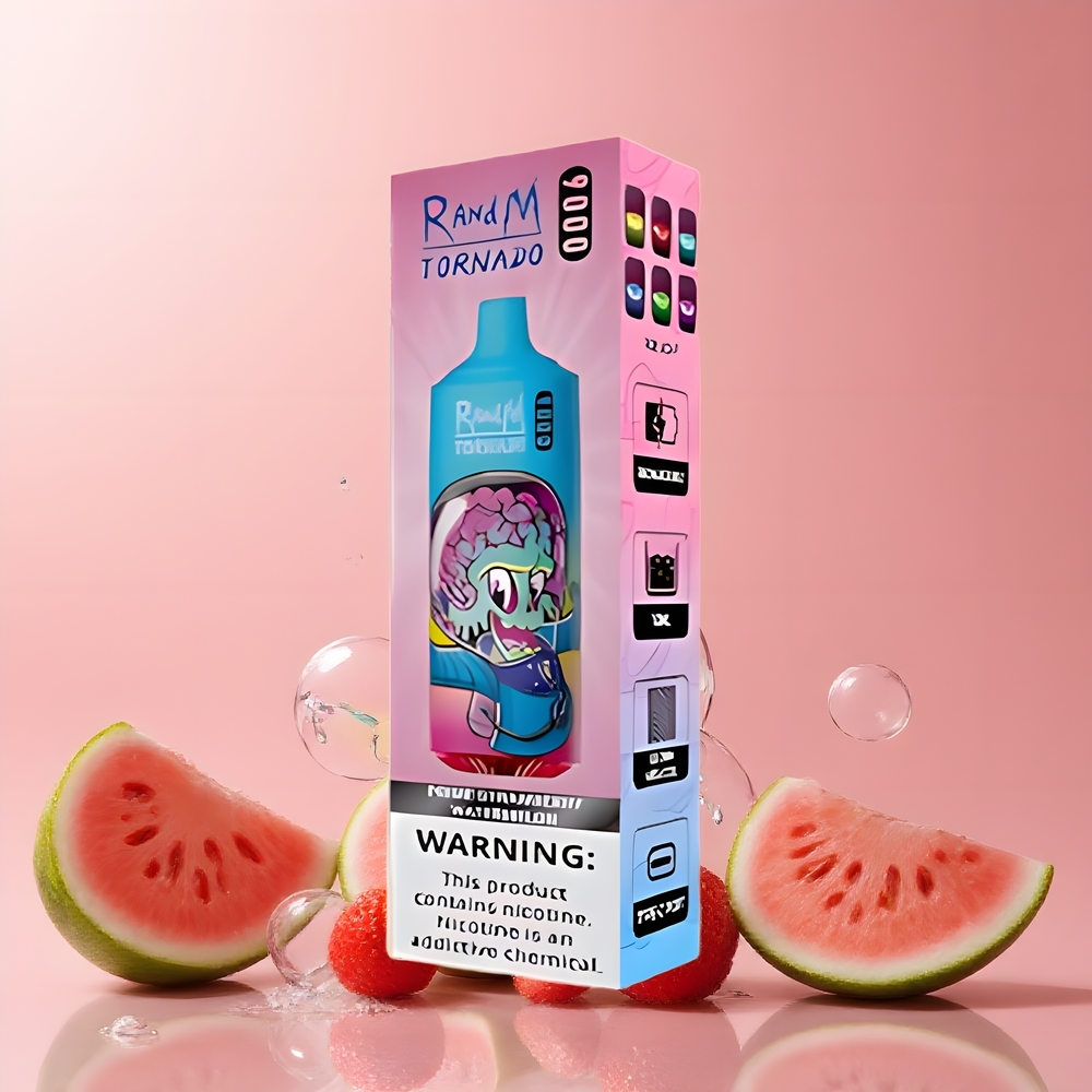 RandM Tornado 9000 Puffs grossister Sverige – 850 mAh Laddningsbar – 18 mL Vätska – Mesh Coil – 54 Smaker