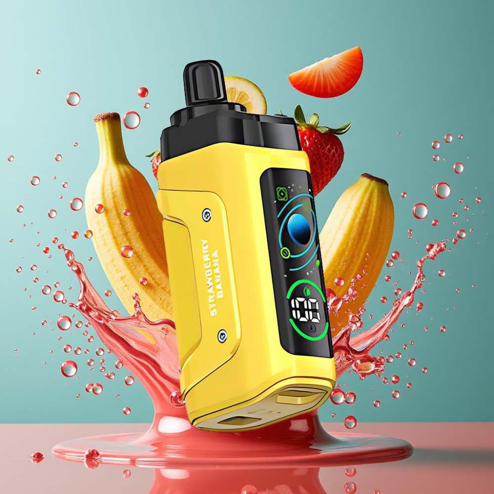 Razz Bar 45000 Puffs Engångsvape Grossister Sverige med 10 Ohm Mesh Coil Justerbar Luftflöde  650 Mah Batteri Jordgubbs-banan