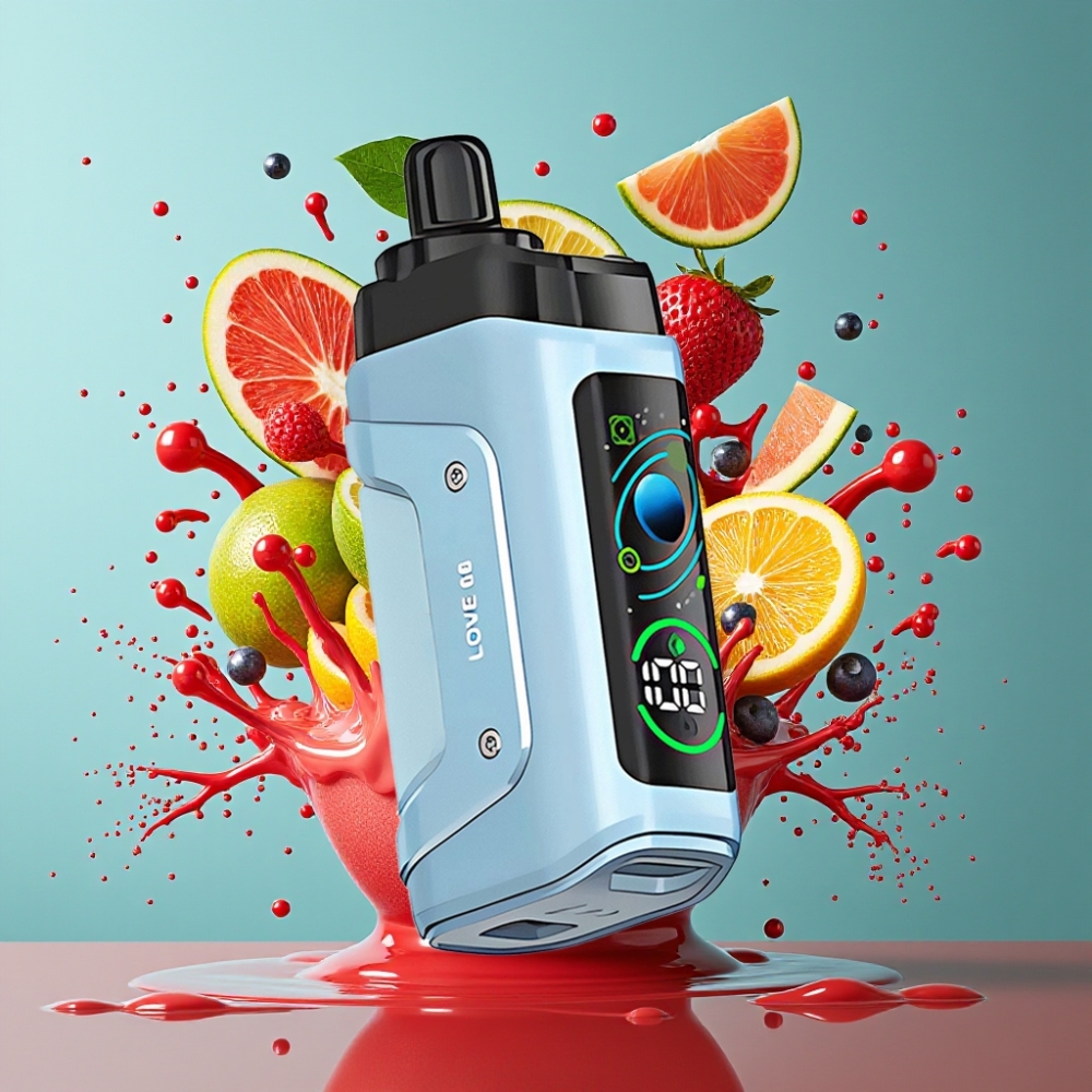 Razz Bar 45000 Puffs Engångsvape Grossister Sverige – 10 Ohm Mesh Coil Justerbar Luftflöde 650 mAh Batteri Love 66