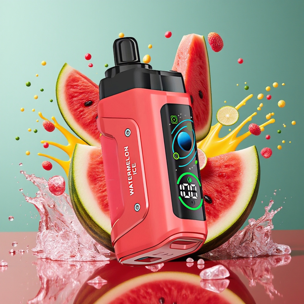 Razz Bar 45000 Puffs Grossister Sverige – Justerbar Luftflöde 10 Ohm Mesh Coil Typ-C Laddbar Vattenmelonis