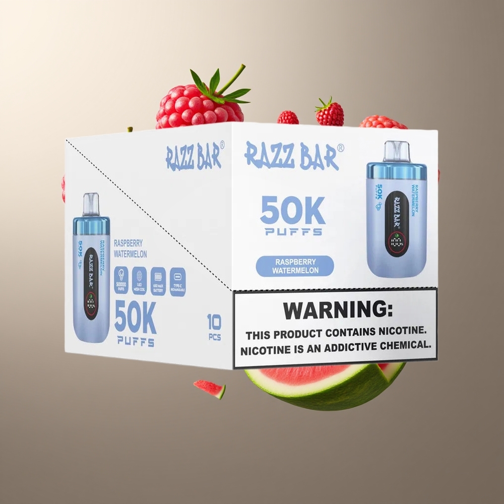 Razz Bar 50K Puffs 650 Mah Batteri Type-C Laddbar 2 Nikotin grossister Sverige