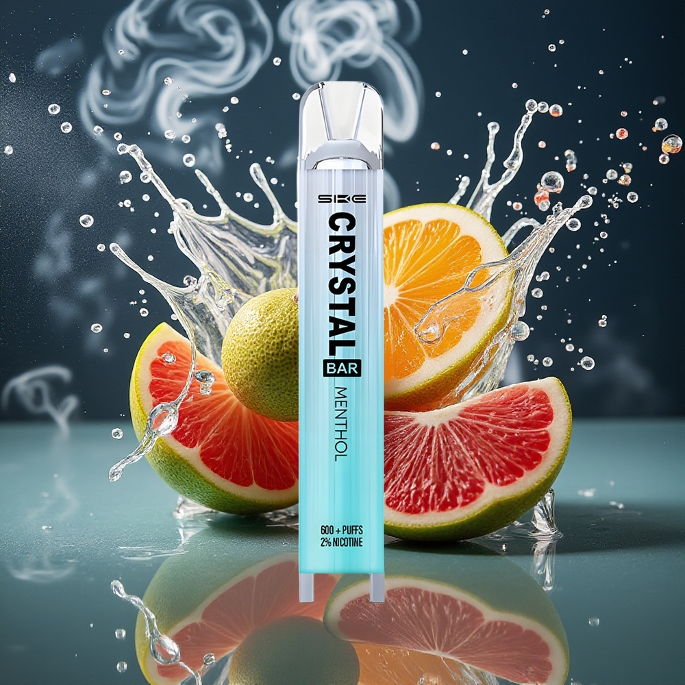 SKE Crystal BAR 600 Grossister Sverige – 600 Puffs 20ml E-liquid 500mAh Batteri Mesh Coil