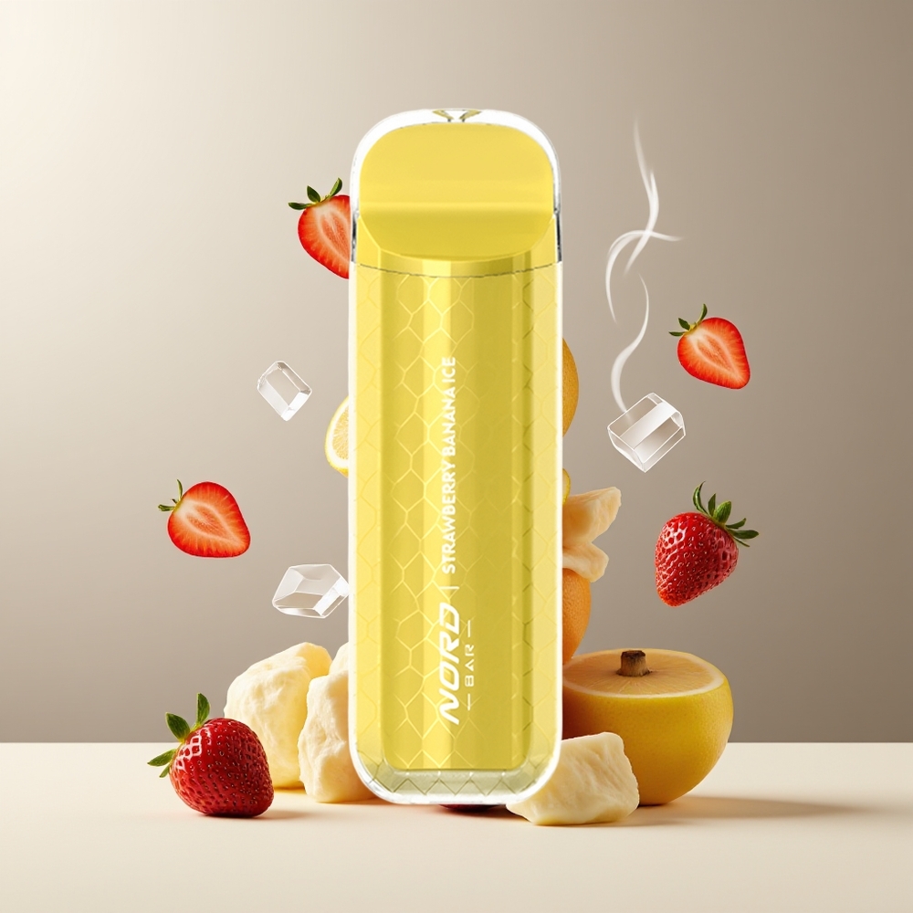 SMOK NORD BAR 4000 Puffs 85ml 50mg/ml Engangs Vape Grossister Sverige Jordbær Bananis