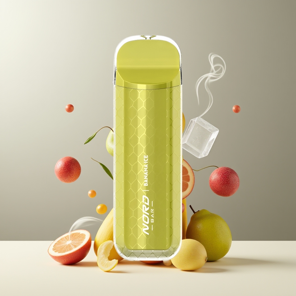SMOK NORD BAR 4000 Puffs Engangs Vape 85ml 50mg/ml 600mah grossister Sverige Banan Is