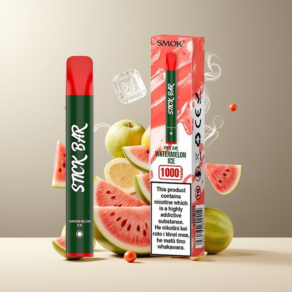SMOK Stick Bar 1000 Puffs Engangs Vape Grossister Sverige – 550mAh Battery 1000 Puffs 16 Ohm