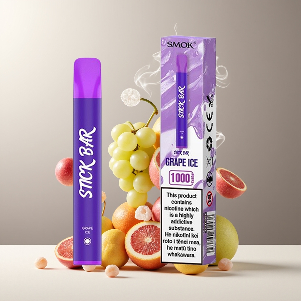 SMOK Stick Bar 1000 Puffs Engangs Vape – 550mAh Batteri 16 Ohm Motstånd Rostfritt Stål – grossister Sverige