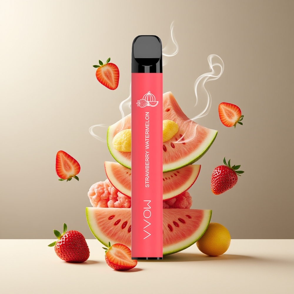 SMOK VVOW 600 Puffs 2ml 500mAh Grossister Sverige Engangs Vape Jordbær og vandmelon