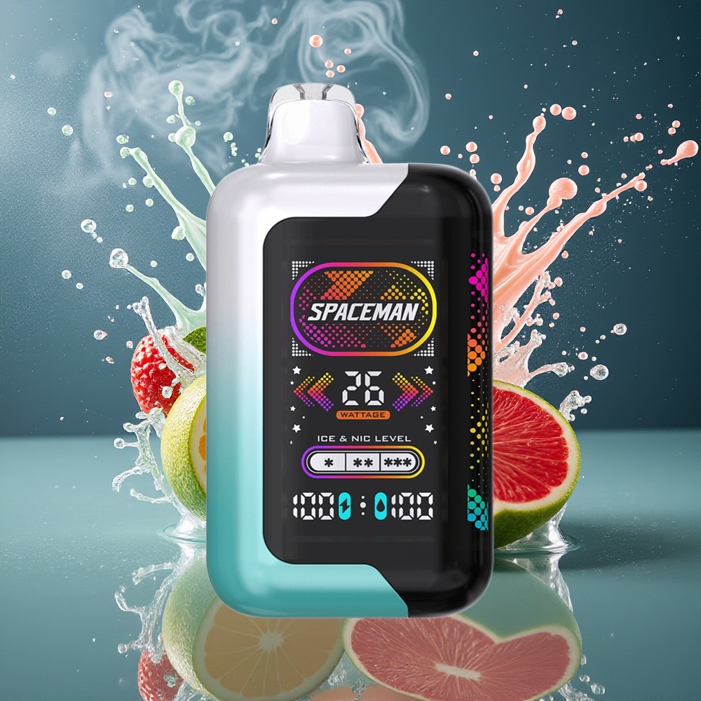 SPACEMAN SP40000 Disposable Vape 1000mAh 20ml 50mg/ml grossister Sverige Färsk mynta