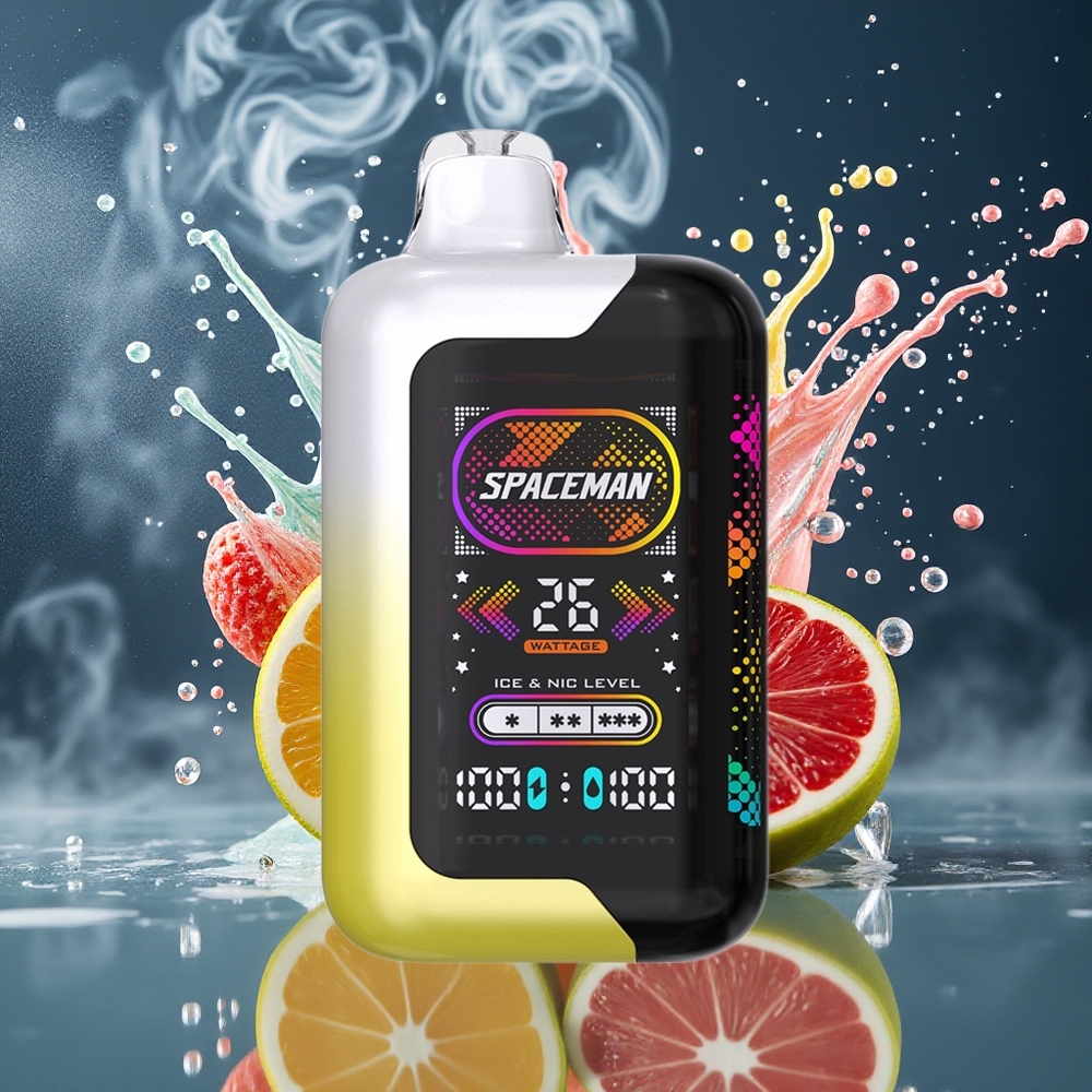 SPACEMAN SP40000 Grossister Sverige Disposable Vape 1000mAh 20ml 50mg/ml Citronpops