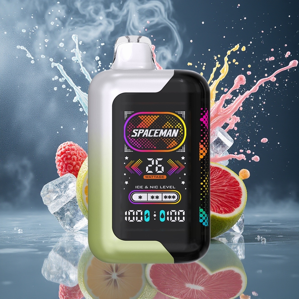 SPACEMAN SP40000 Grossister Sverige Disposable Vape 1000mAh 20ml 50mg/ml Vit druvglass
