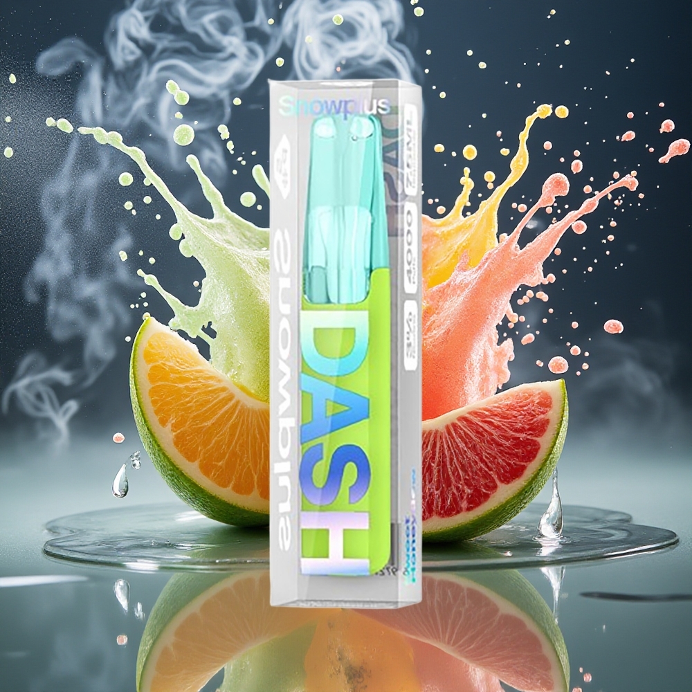 Snowplus Dash 4000 Grossister Sverige - 75 ml E-vätska 530 mAh Keramisk Atomizer 3/5 Nikotin