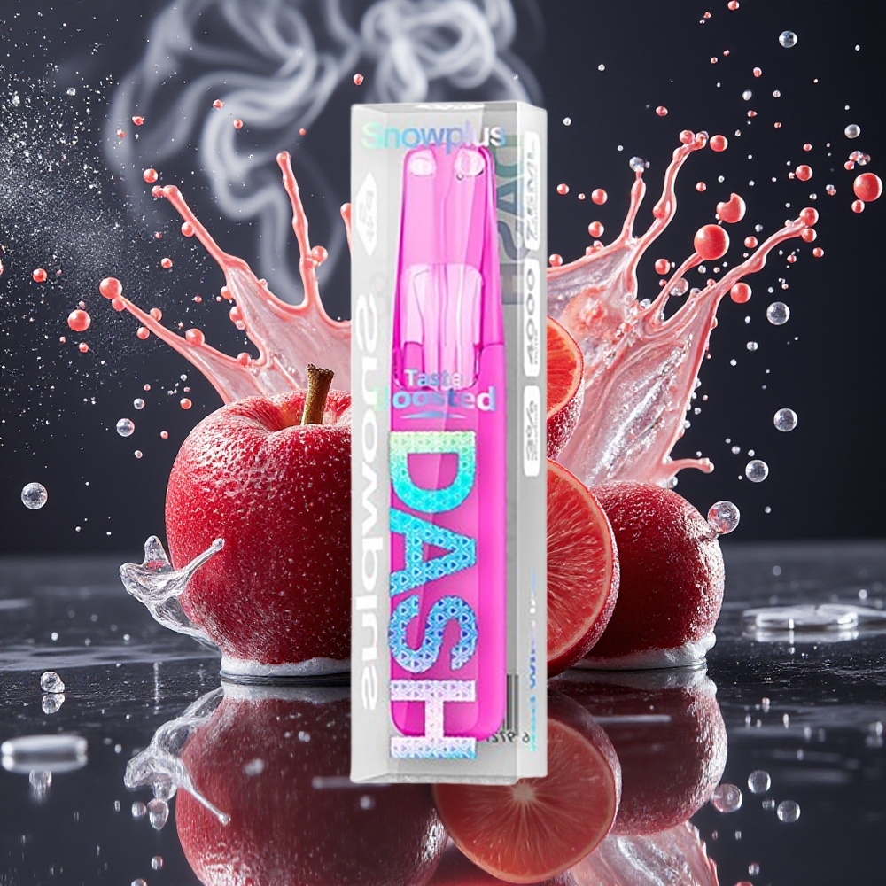 Snowplus Dash 4000 Puffs Disposable Device - 75 ml E-vätska Ceramisk Atomizer 530 mAh Batteri grossister Sverige
