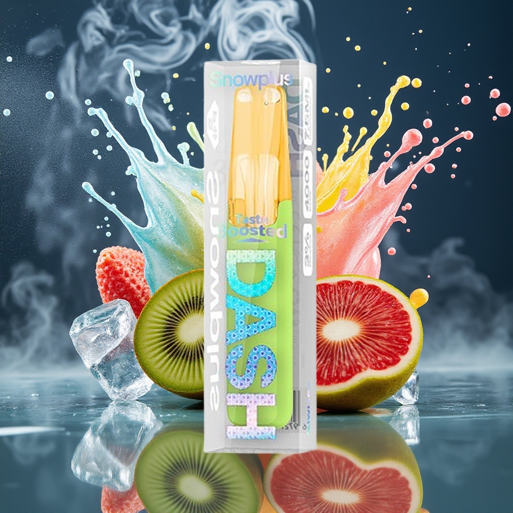 Snowplus Dash 4000 Puffs Disposable Device med Keramisk Atomizer 75 ml E-vätska 530 mAh Battery – grossister Sverige