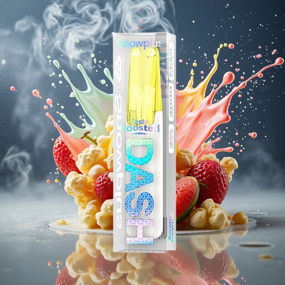 Snowplus Dash 4000 Puffs Enhetsflaska med Keramisk Atomizer 75 ml E-vätska 530 mAh Batteri grossister Sverige