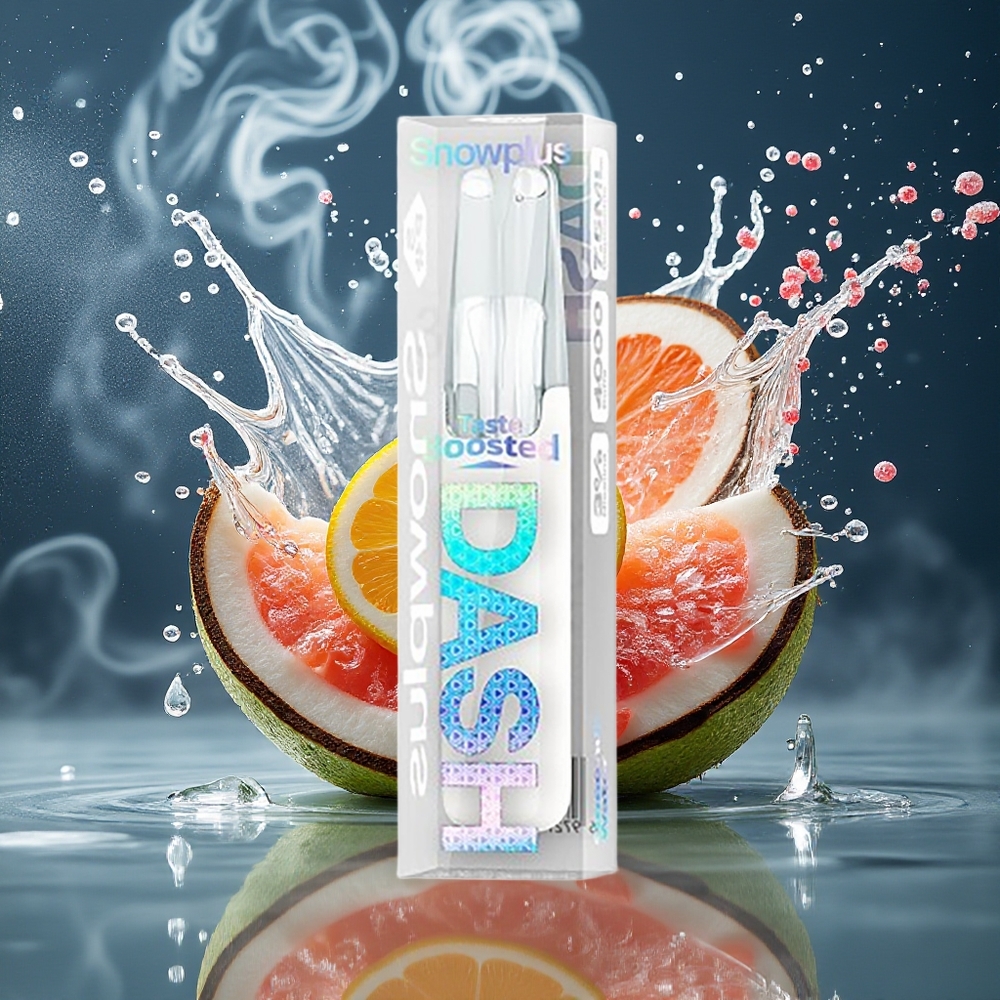 Snowplus Dash 4000 Puffs Grossister Sverige – 75 ml E-vätska 530 mAh Batteri Keramik Atomizer