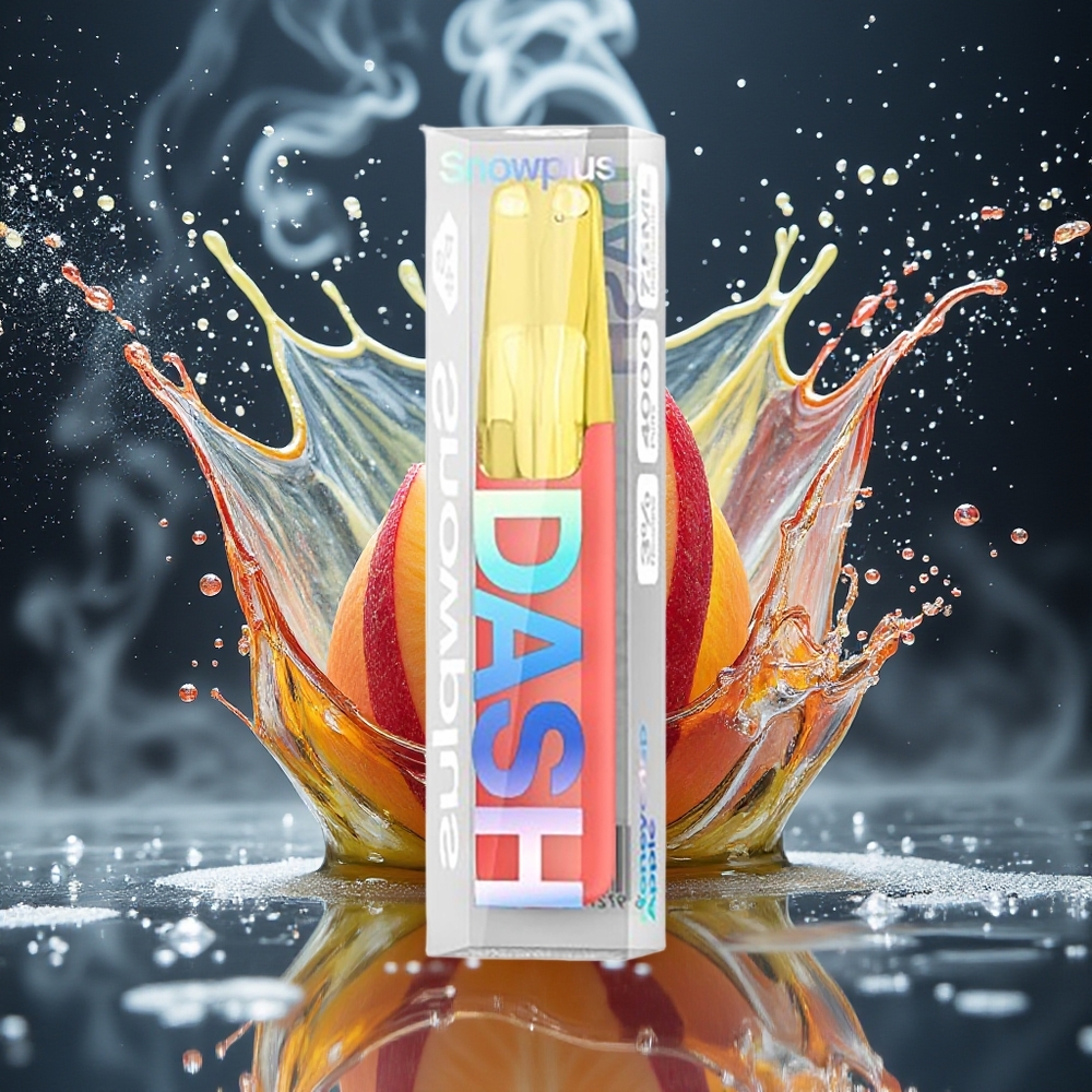 Snowplus Dash 4000 Puffs Grossister Sverige – Ceramic Atomizer 530 mAh 75 ml 3/5 Nikotin Honungskrispigt äpple