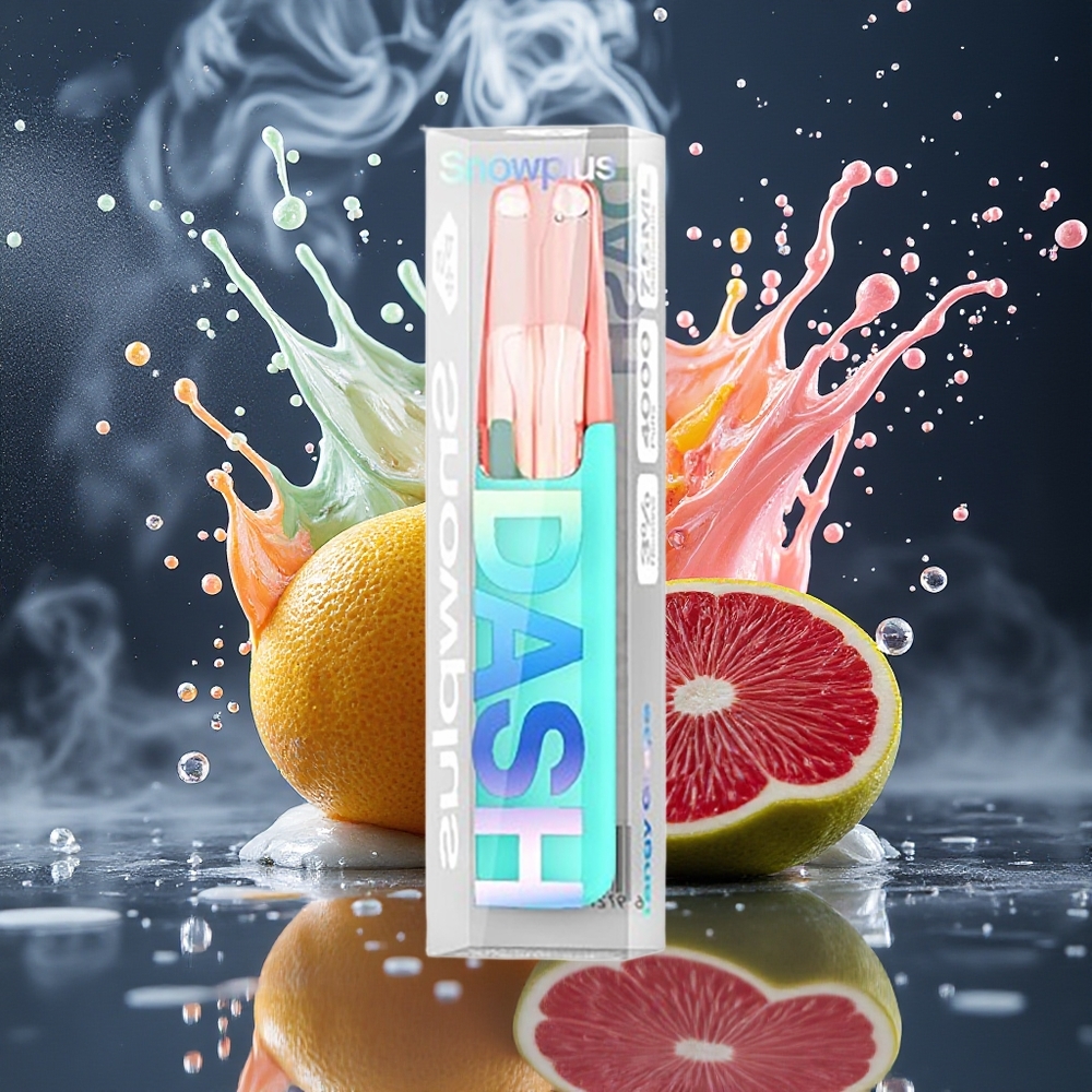 Snowplus Dash 4000 Puffs Grossister Sverige – Keramisk Atomizer 530 mAh 75 ml E-vätska 3/5 Nikotin