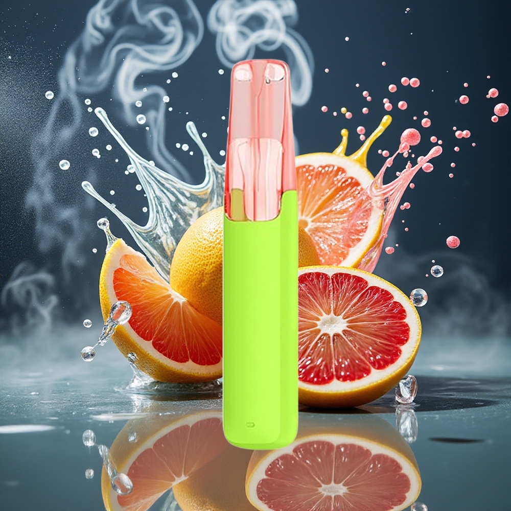 Snowplus Dash 4000 Puffs Grossister Sverige – Keramisk Atomizer 530 mAh 75 ml E-vätska Passionsgrapefrukt