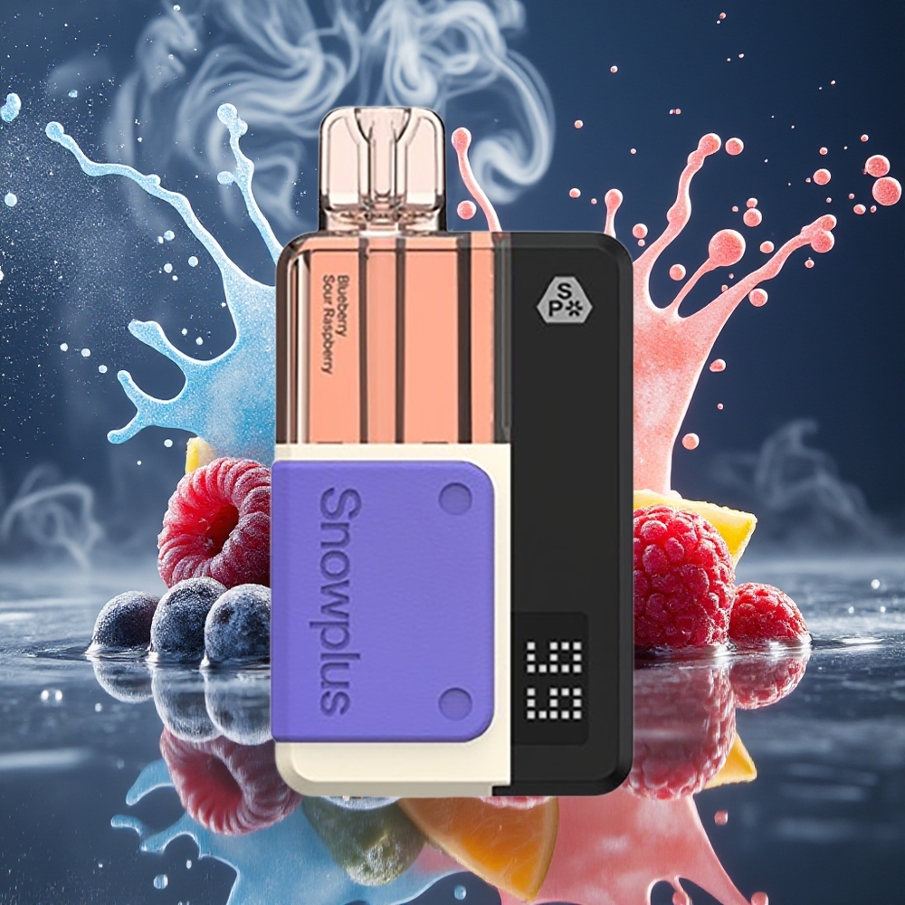Snowplus Swift 5000 Puffs Prefilled Pod Kit – 1000 mAh Dual Mesh 2+10 ml 2 nikotin – grossister Sverige Blåbärssura hallon