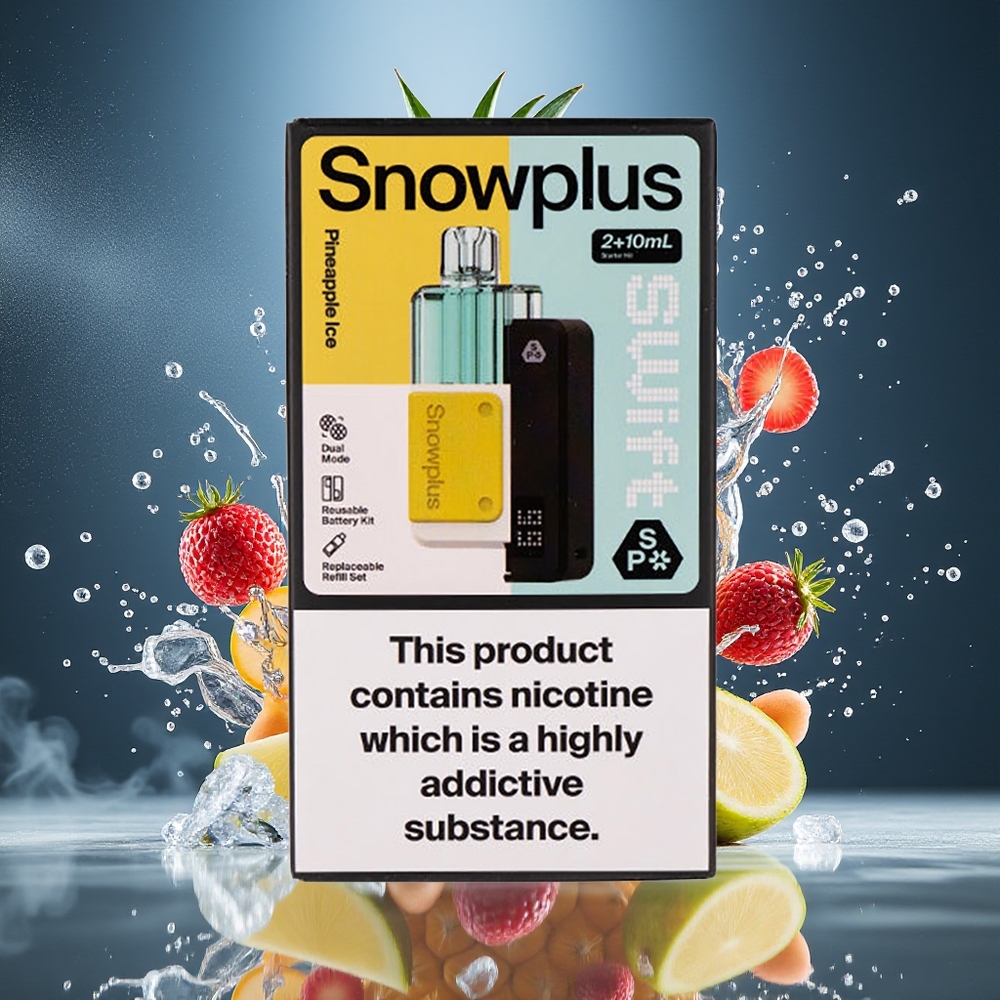 Snowplus Swift 5000 Puffs Prefilled Pod Kit – Dual Mesh 1000 mAh 2+10 ml 2 nicotine grossister Sverige