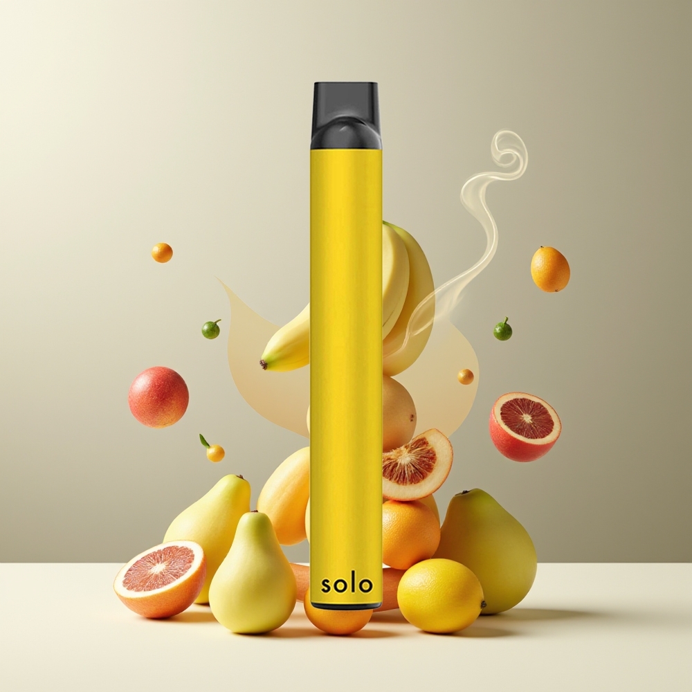 Solo 1000 Puffs Engangs Vape Grossister Sverige - Mesh Coil 35ml E-liquid 550mAh Battery