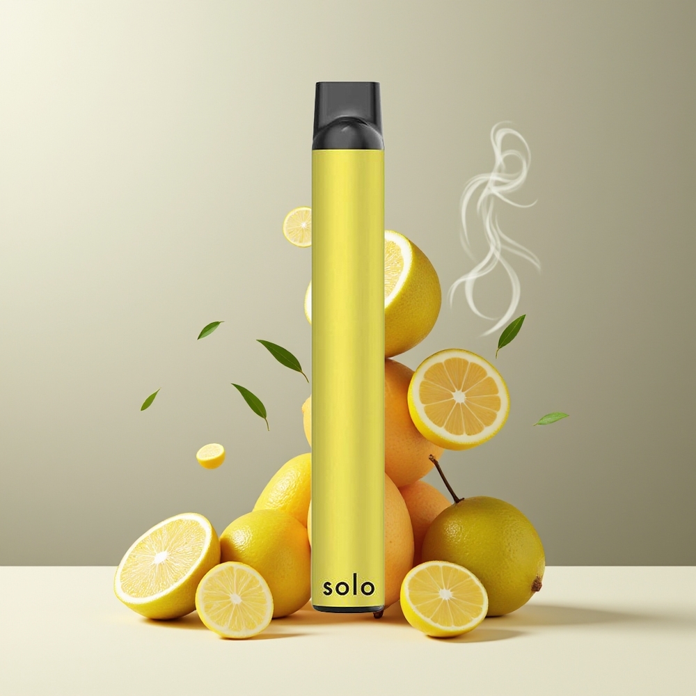 Solo 1000 Puffs Engangs Vape Grossister Sverige – Mesh Coil 35ml E-liquid 550mAh Battery