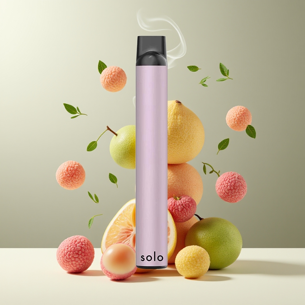 Solo 1000 Puffs Engangs Vape Grossister Sverige – Mesh Coil 35ml E-liquid 550mAh Battery