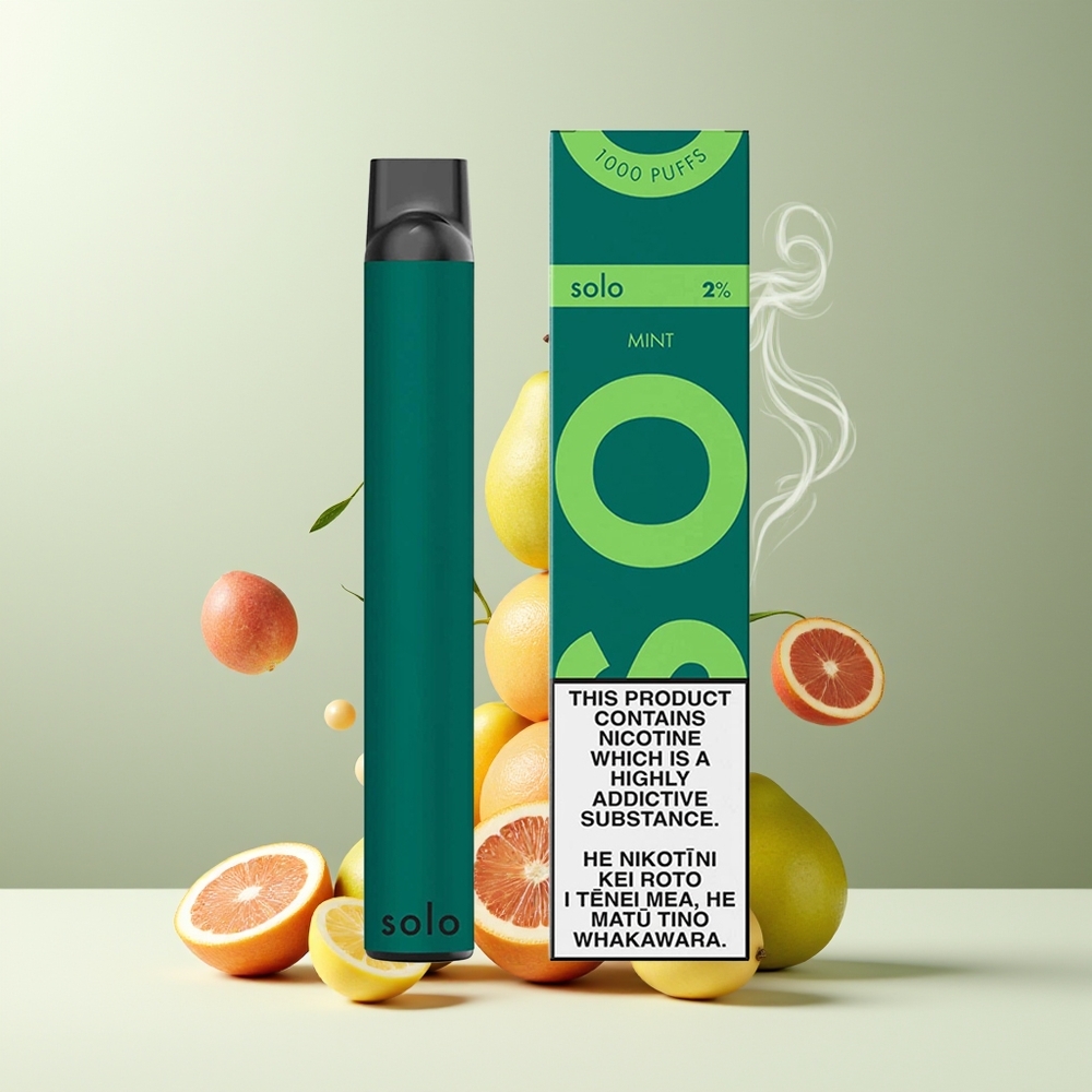 Solo 1000 Puffs Engangs Vape Grossister Sverige – Mesh Coil 35ml E-vätska 550mAh