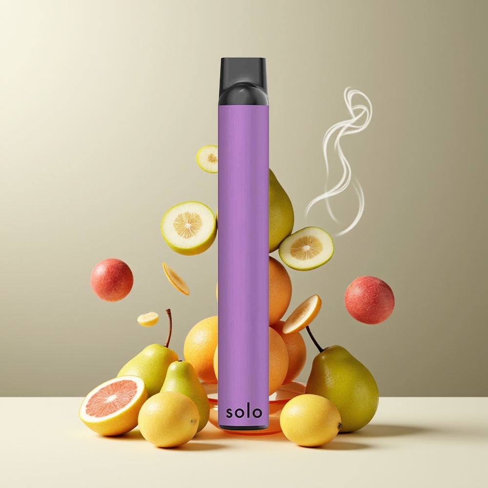 Solo 1000 Puffs Engangs Vape Grossister Sverige – Mesh Coil 35ml E-vätska 550mAh Batteri