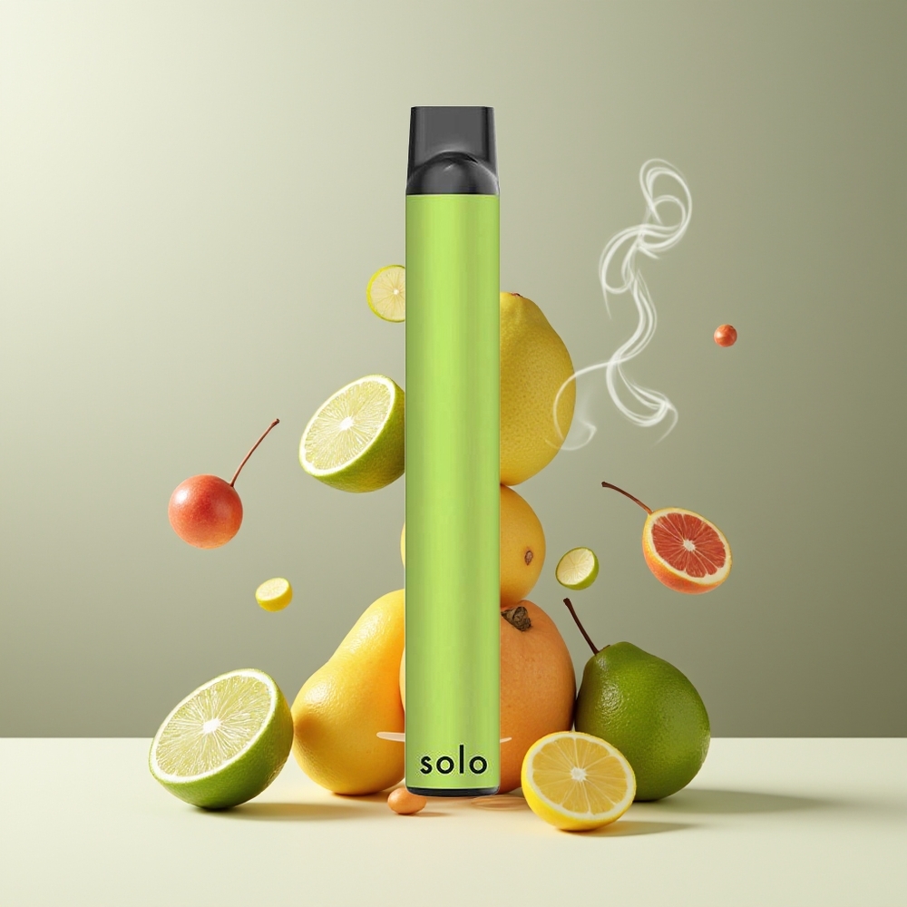 Solo 1000 Puffs Engangs Vape Mesh Coil 35ml 550mAh grossister Sverige Sur Lime