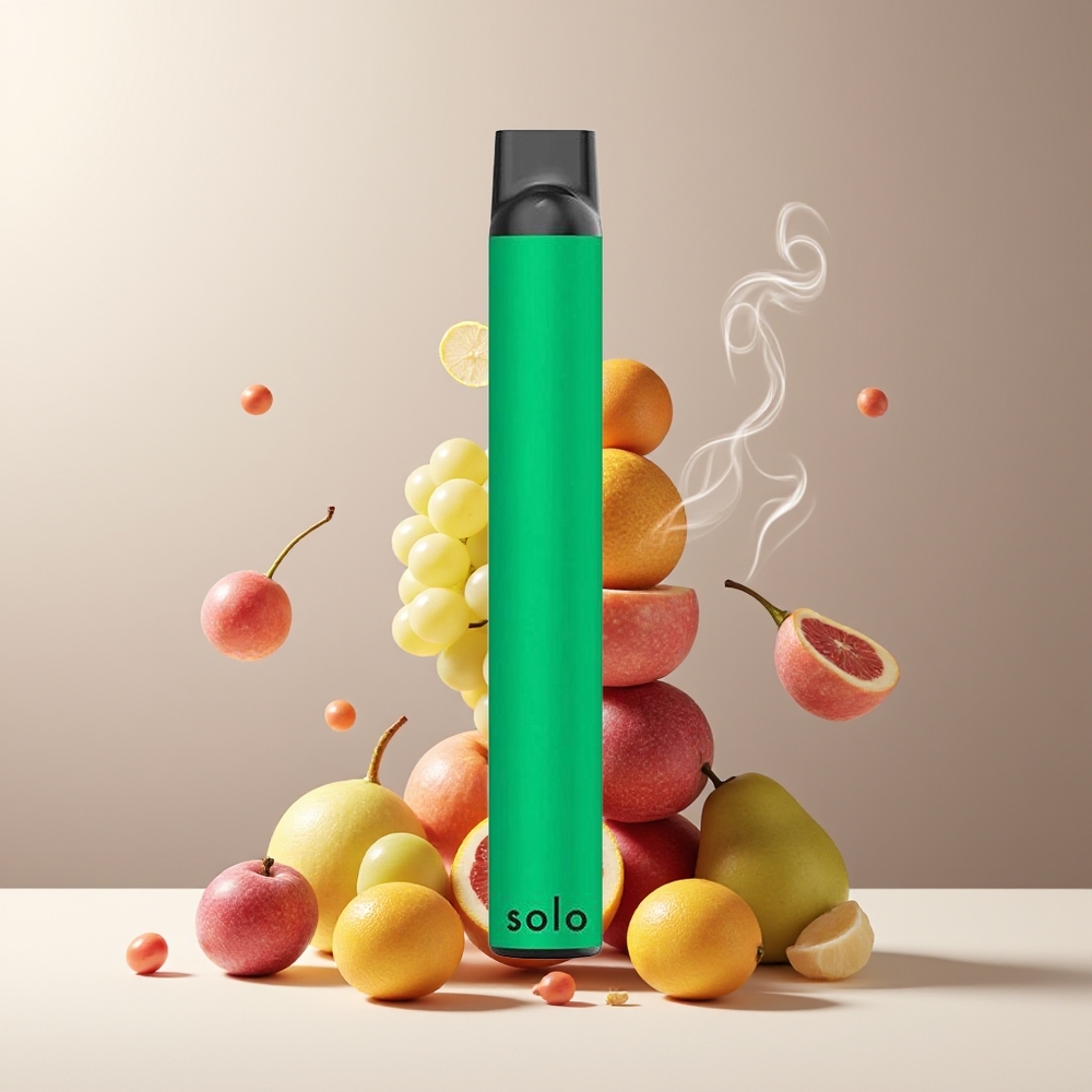 Solo 1000 Puffs Engangs Vape Mesh Coil 35ml 550mAh grossister Sverige Sød drue