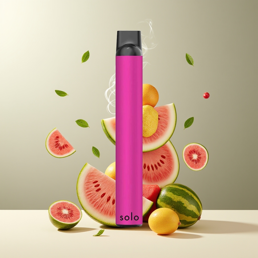 Solo 1000 Puffs Engangs Vape Mesh Coil 35ml 550mAh grossister Sverige Vandmelonmynte