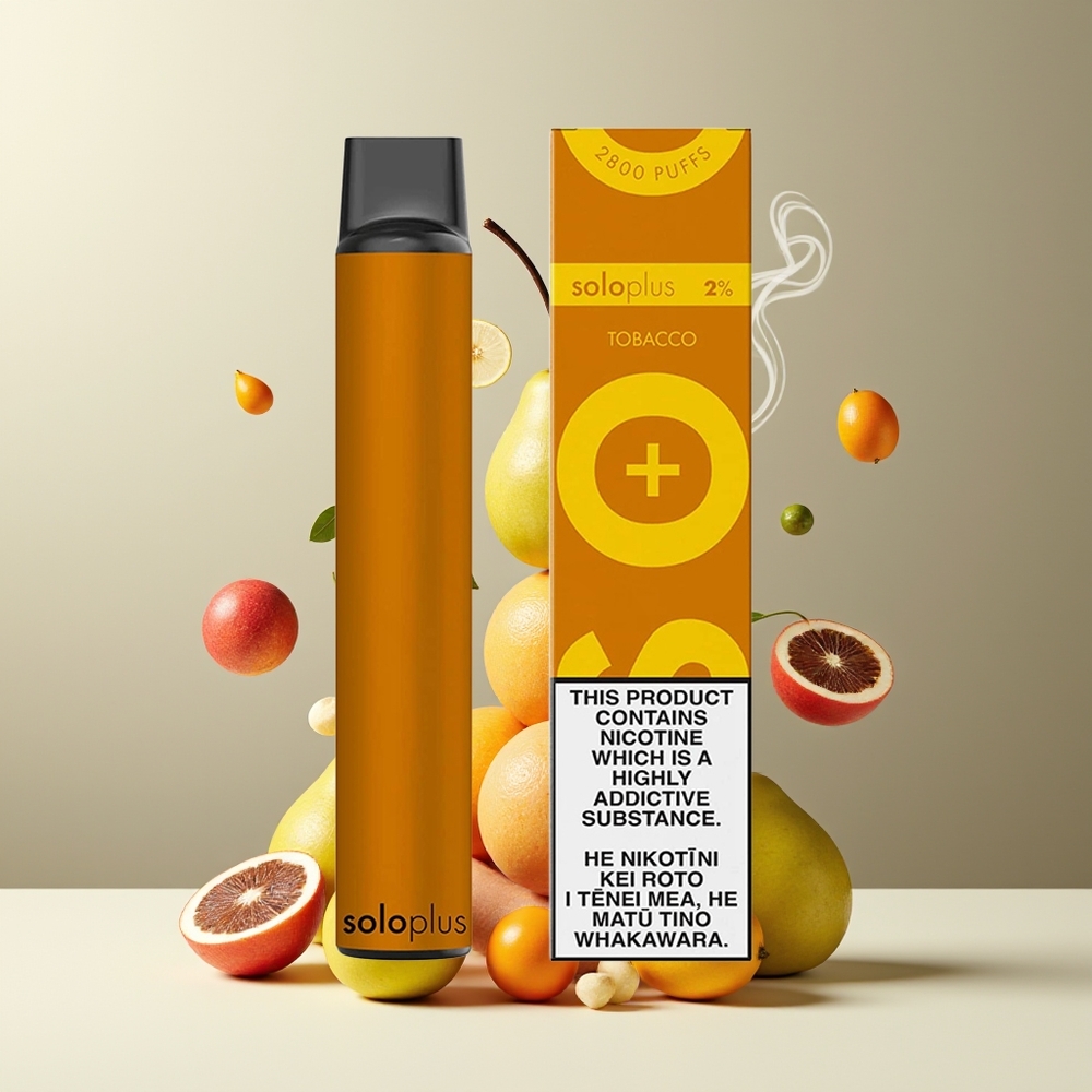 Solo Plus 2800 Puffs Engangs Vape Grossister Sverige – Mesh Coil 65ml E-liquid 950mAh Battery
