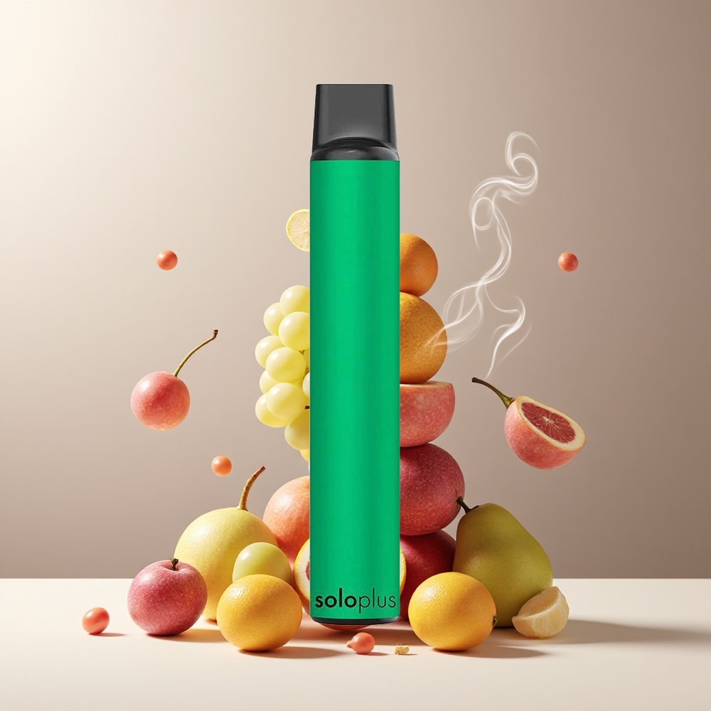 Solo Plus 2800 Puffs Engangs Vape Mesh Coil 65ml 950mAh grossister Sverige Sød drue