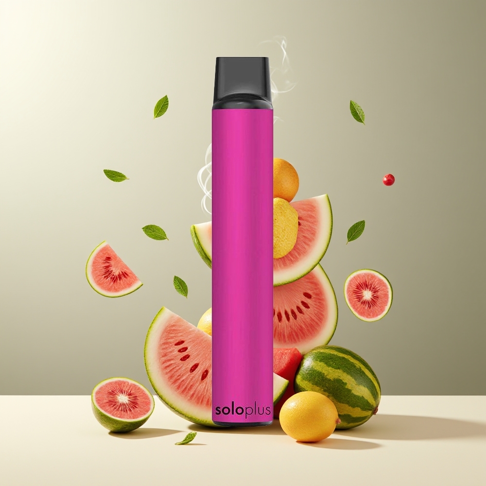 Solo Plus 2800 Puffs Engangs Vape Mesh Coil 65ml 950mAh grossister Sverige Vandmelon mynte