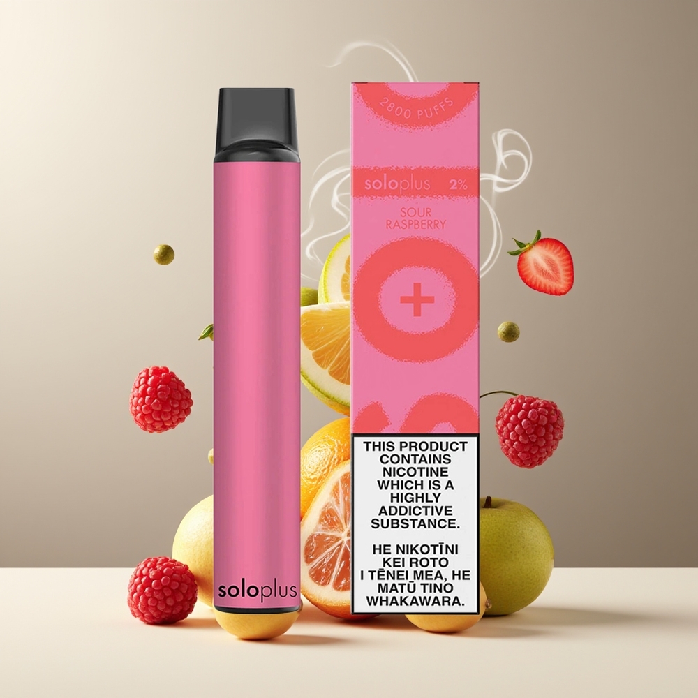 Solo Plus 2800 Puffs Mesh Coil 65ml Engangs Vape 950mAh grossister Sverige