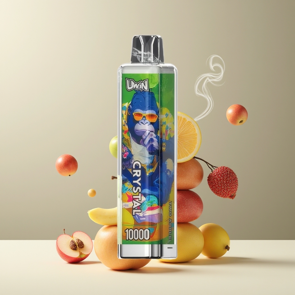 UWIN Crystal 10000 Puffs - 18ml E-Liquid 650mAh Batteri Type-C Laddning RGB-belysning - Grossister Sverige